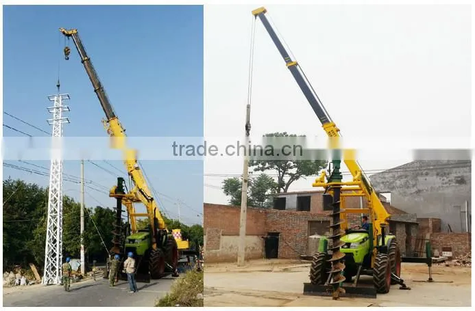 Hydraulic digging integrated machine with CE approved