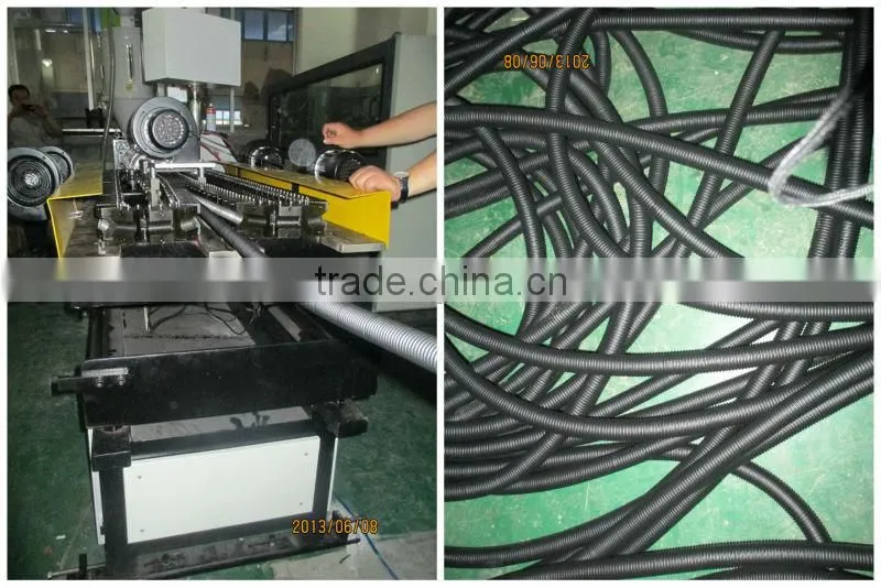 pvc double-color corrugated pipe making machine/pvc corrugated tube machinery/pvc electric corrugated pipe extrusion line