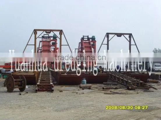 heavy duty gold dredging equipment with processing line