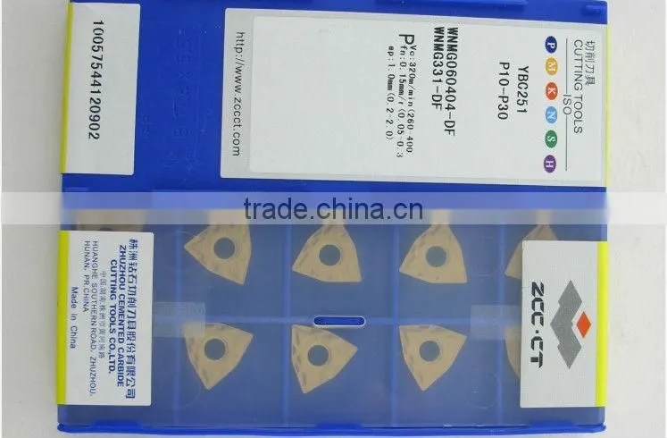 carbide inserts/cnc carbide inserts of types for cnc turning tools 100%from zhuzhou