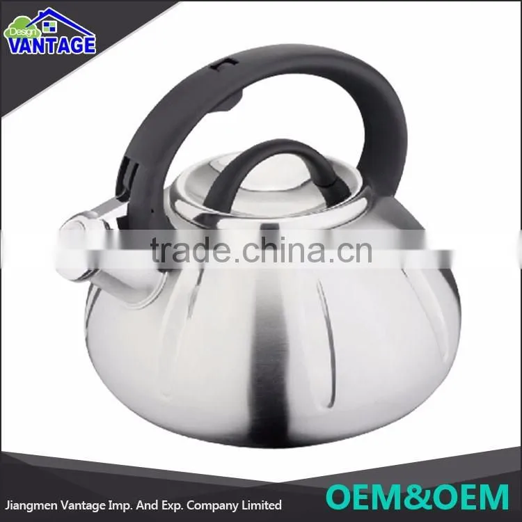 2016 new arrival stainless steel whistling water kettle cheaper wholesale