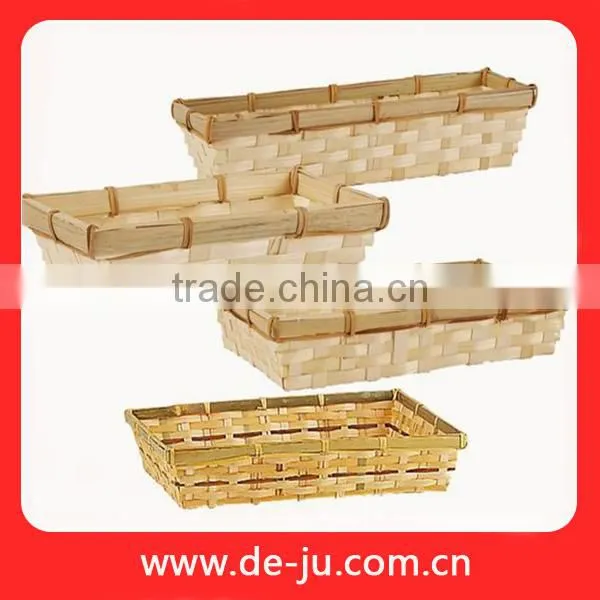Knit Natural Bamboo Disposable Picnic Basket