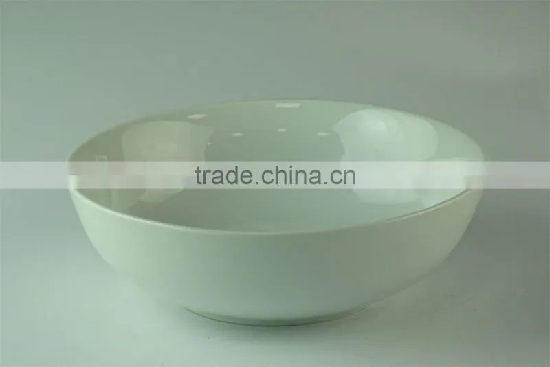 19cm white ceramic spaghetti serving bowl in stock