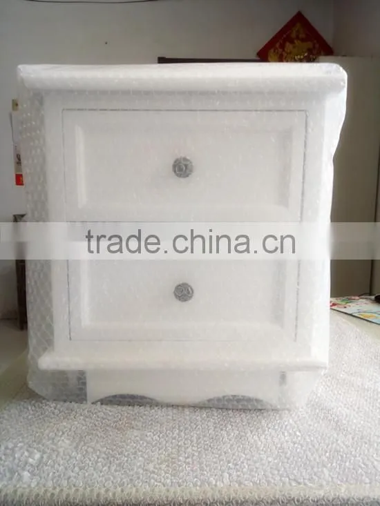 White Three Drawers Wooden Cabinet for Living Room Furnitures