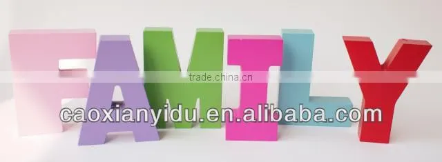 Wooden Sign for home decor English Letters