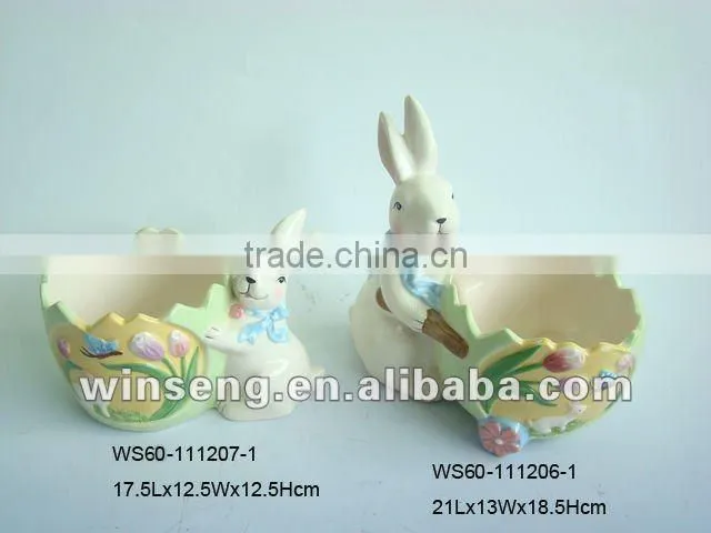 Hot style household items the Easter bunny ceramic ashtray