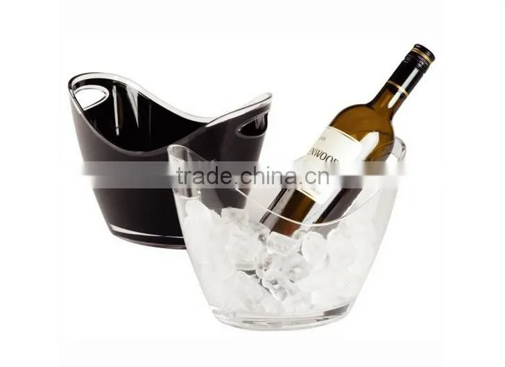 Promotion Cheap Plastic Double Handle Ice Bucket for Beer/cooler bucket for wine