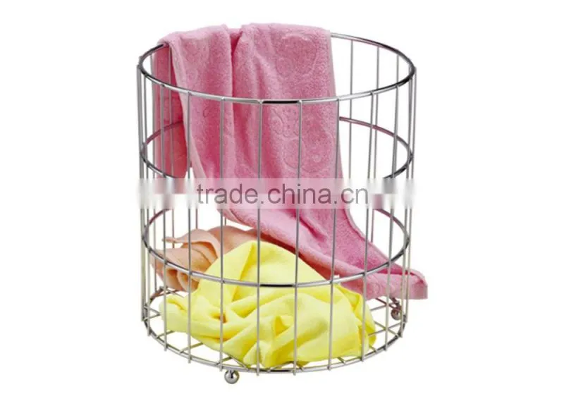 Stainless steel Towel Basket for Hotel Using