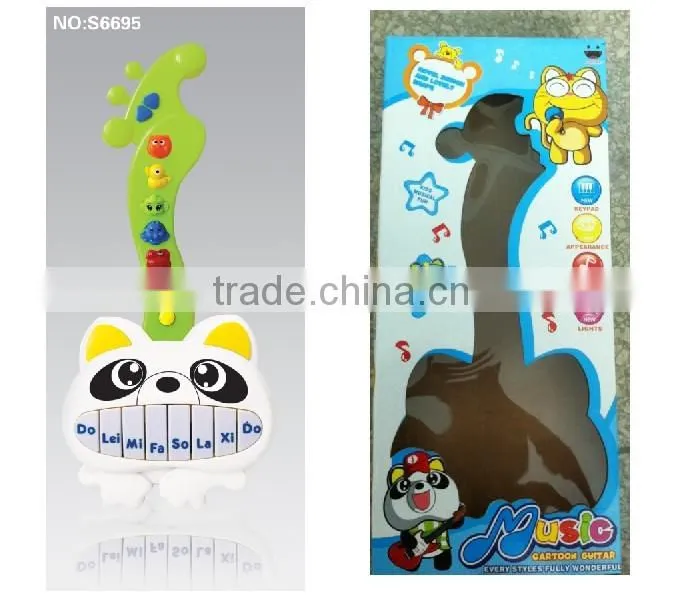 2015 hot sale musical instrument electronic educational lovely bear guitar for kids/ popular keyboard learning machine toys