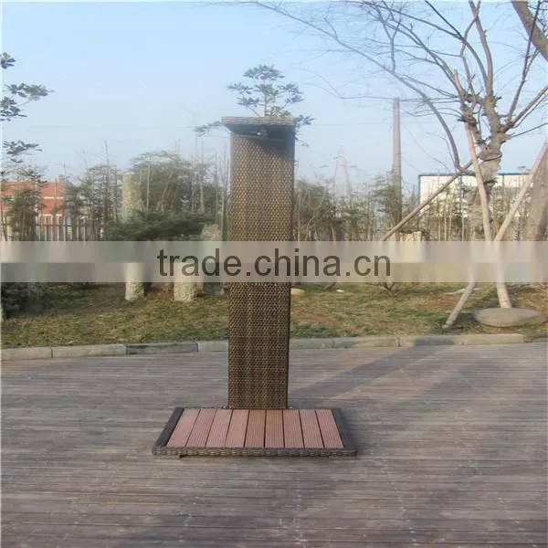 Outdoor beach rattan natural shower set