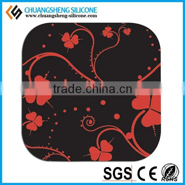 Autumn and summer hot sale anti-hot silicone cup mat, glass mat, table mat