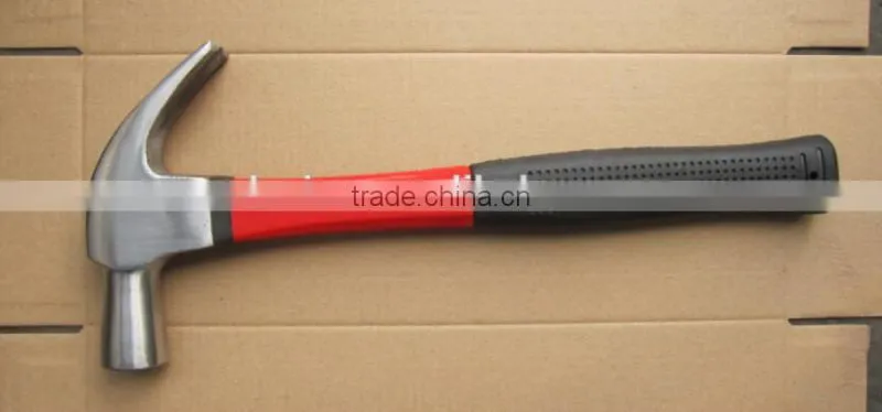 Heavy duty Forged carbon steel Claw Hammers with skidproof handle