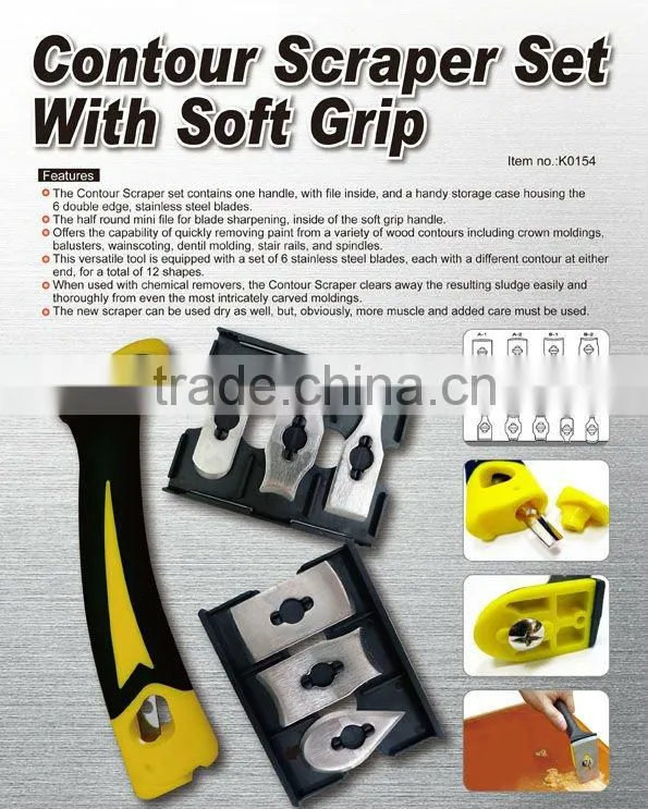 Contour Scraper Set With Soft Grip