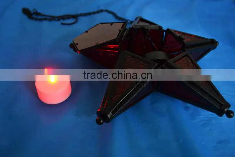 Star Glass Tea Light Candle Holder Rustick Hanging Lighting Lantern Wedding Birthday Party Decoration