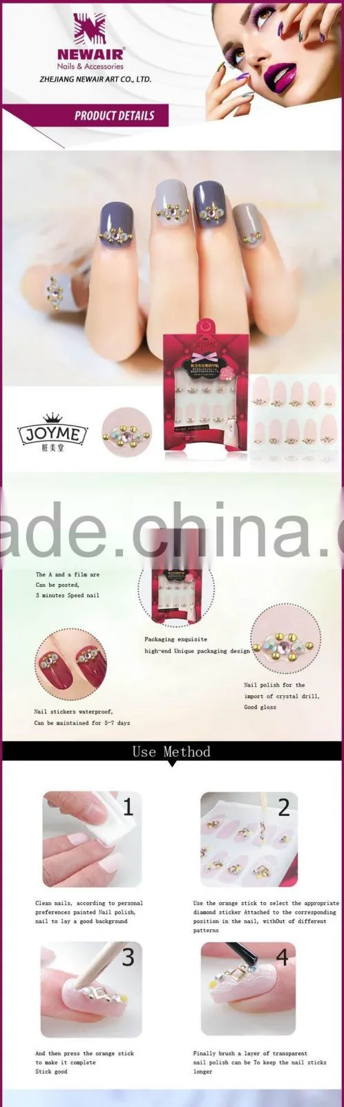 New Air crystal nail sticker jewellery nail sticker acrylic stone nail sticker
