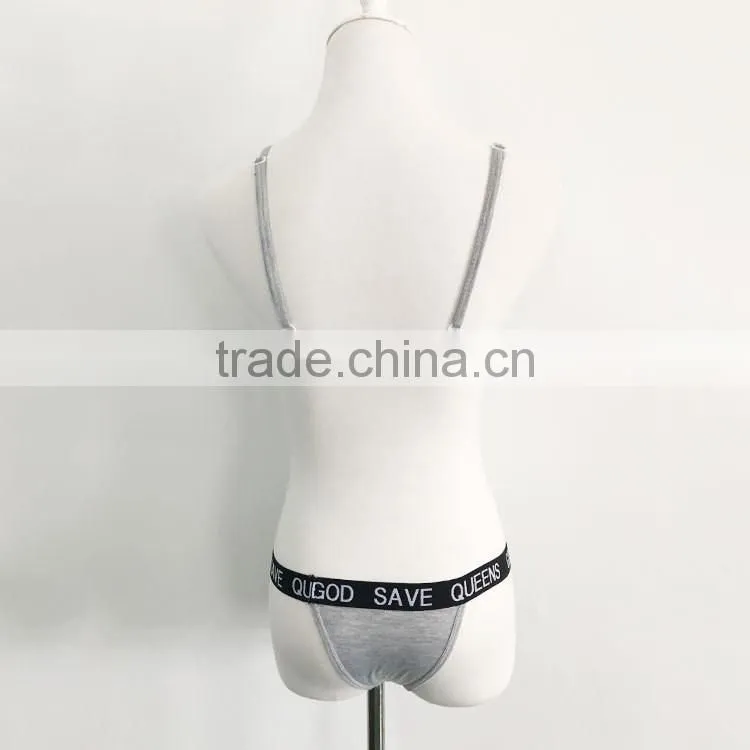 new fashion hot sexy hollow out letter bikini set