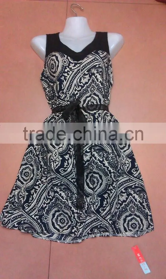 BHN906 Clothing suppliers china Rayon dresses stock available at Cheap price short cocktail dress