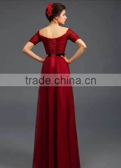elegant long sleeve long fashion lady dress