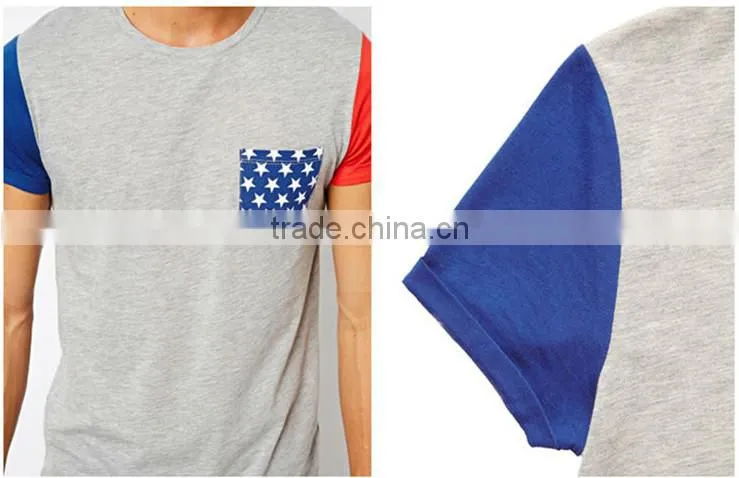 Custom Cut and Sew T Shirts Pocket Chest