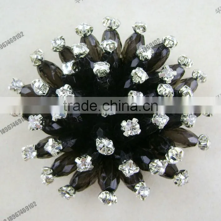 wholesale crystal bow shoe garment decoration accessories handmade crystal beaded bowknot shoe clips from Miss Luv