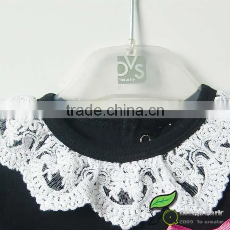 cute black white flower dress+leggings clothing sets baby outfits girls suits lace collar dress suits kids clothes