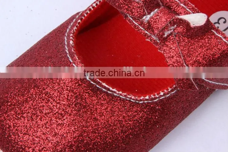 214 brand new infant baby girls glitter shoes fashion newborn baby soft cotton prewalker baby shoe