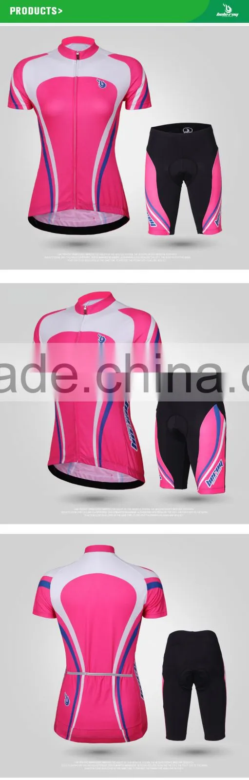 BEROY new model women short sleeve cycling apparel set sun uv protective cycle wear