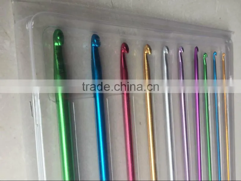 custom bamboo wooden crochet hook set for knitting