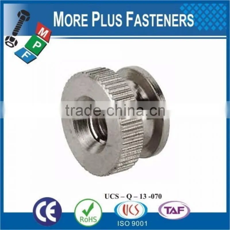 Made in Taiwan Brass Stainless Steel Solid Brass Knurled Thumb Nut