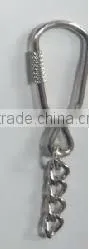 Metal rotating hook with exclamation Led Key Chain