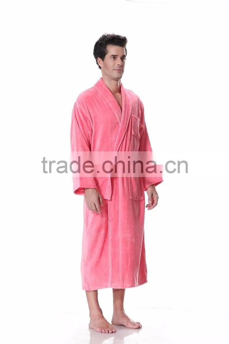 100 cotton women thick bathrobe for spa towel fabric