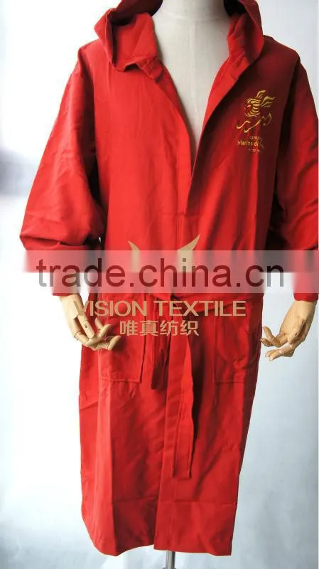Hooded Microfiber Bathrobe