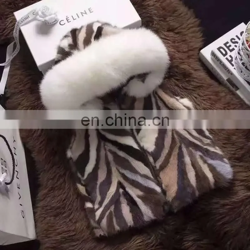 High Quality Children's Garments Multicolor Real Rabbit Fur Lining European Cute Kids Fur Coat