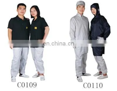12 years supplier Maxsharer manufacture esd antistatic short sleeve work shirt