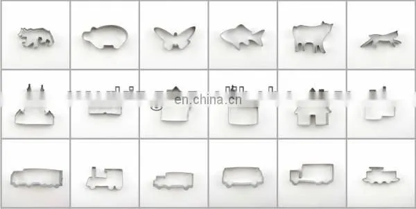 Cartoon Custom plastic cookie cutter wholesale