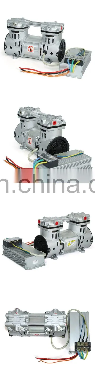 Global quality DC 24V two stage portable oil free piston vacuum pump