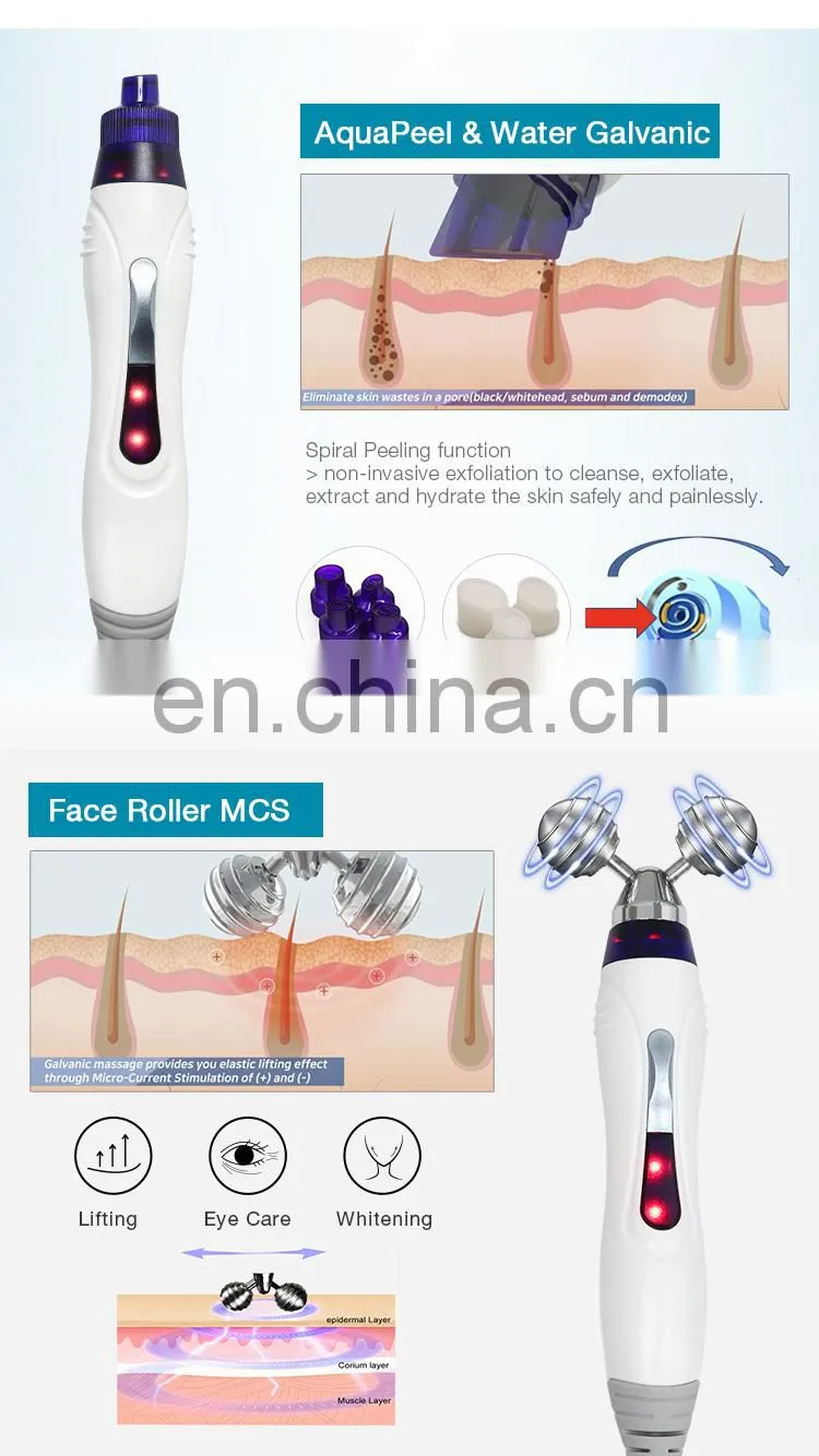 2019 Trending New Style aqua peel machine with 6 handles / Deep cleaning hydra dermabrasion /hydra dermabrasion machine