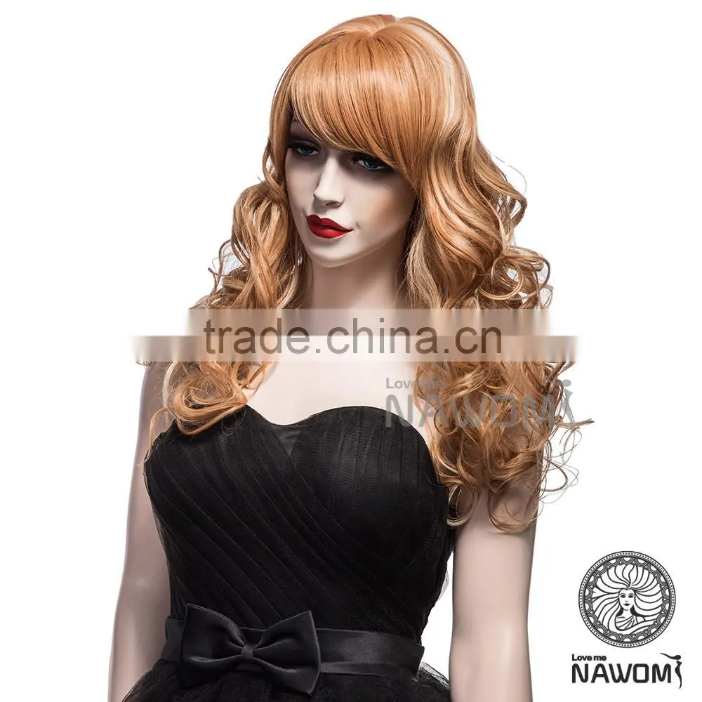 fashion fluffy big wave femal ewigs hair