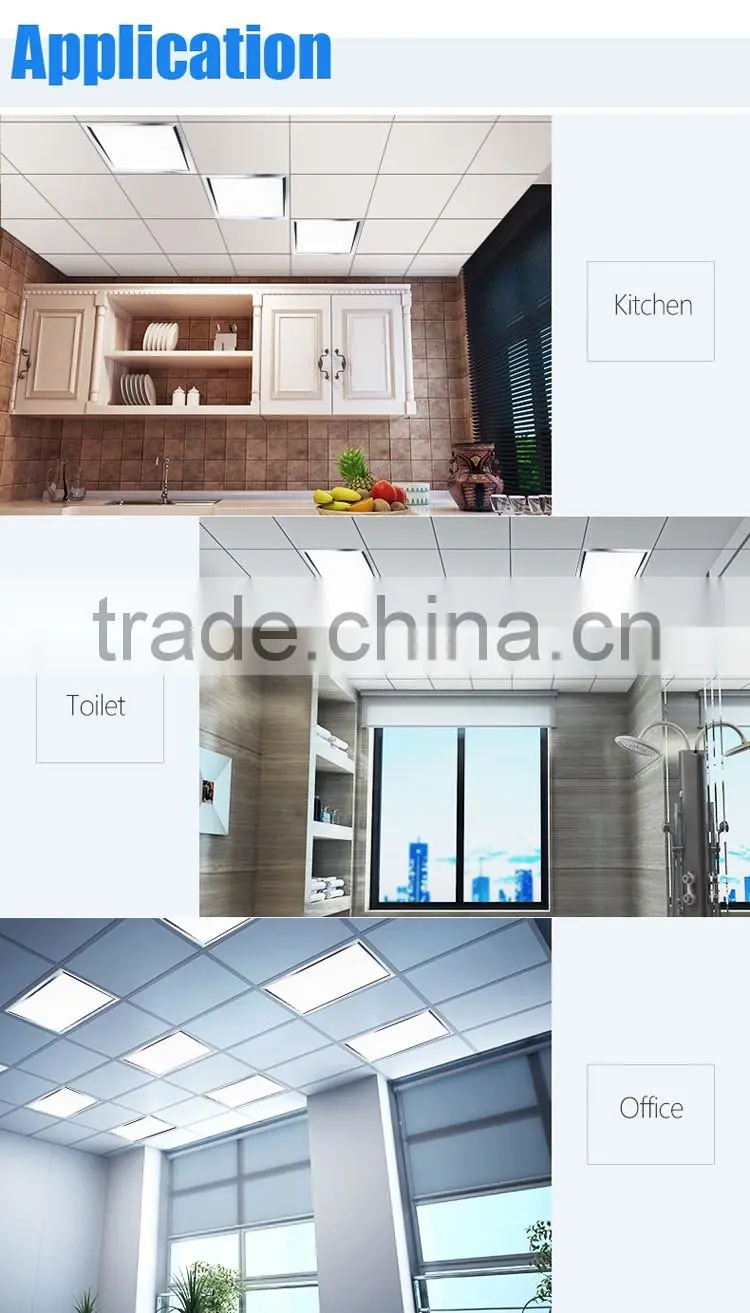 Super brightness 36w flat led panel light for office commercial building