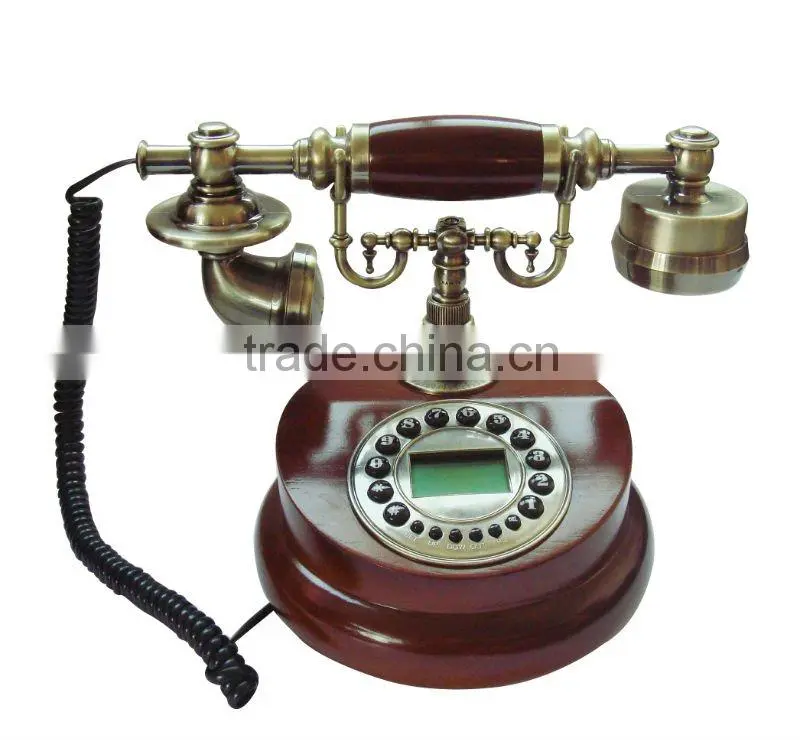 Wooden telephone,telephone with wooden base