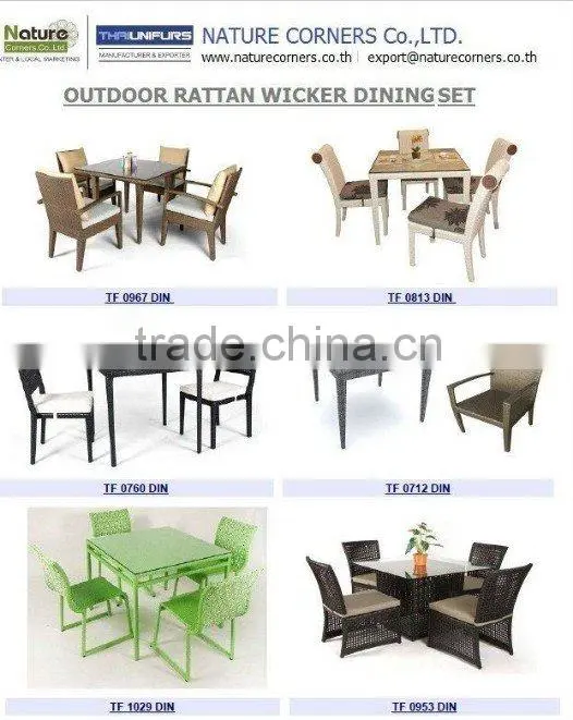 Indoor and Outdoor Synthetic Rattan Woven Furniture