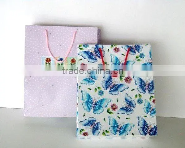 Fancy custom design paper packaging jewelry bag with best price