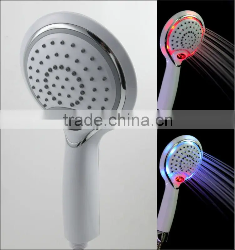 LED eco-flow hand shower head with temperature digital display
