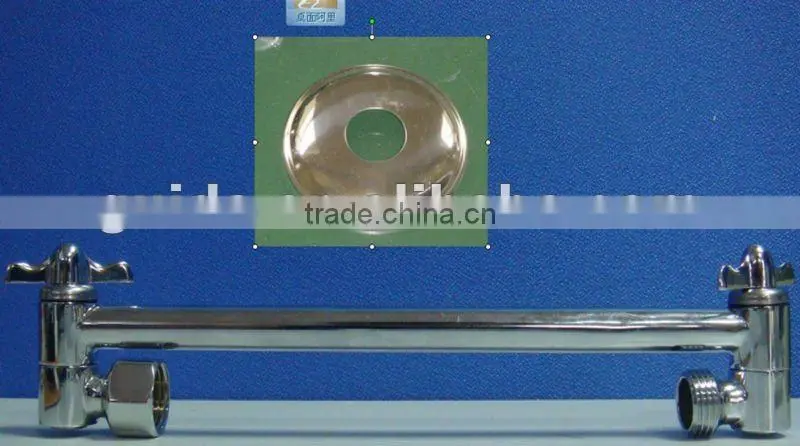 Adjustable-height Polished Chrome Polished Rainshower Shower Arm