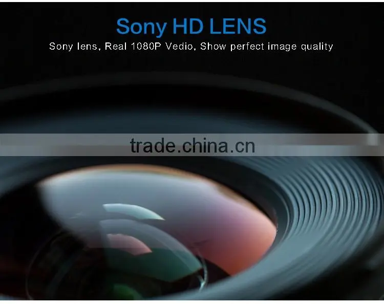 GPS FULL HD Sony lens Car video recorder (DVR) mini dash cam G-9608 with GPS locator