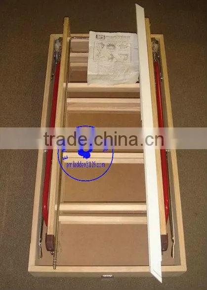 Deluxe Wooden Loft Ladder - 1100mm x 700mm Floor to ceiling heights up to 2.8m