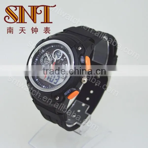 New fashion design dual time sport watch ana-digit watch