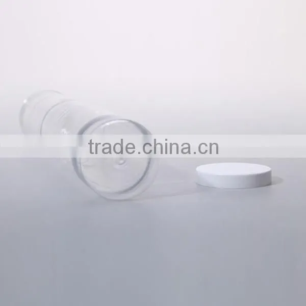Clear PET plastic tall bottle for nut/candy/honey