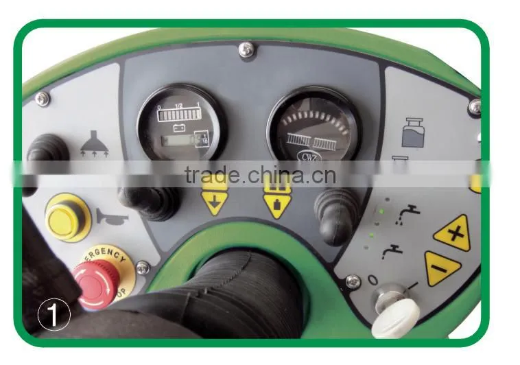 micro-rider auto floor scrubber