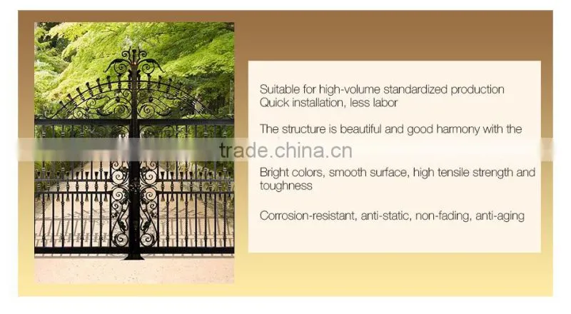 Top manufacturer classical design garden gate iron gate